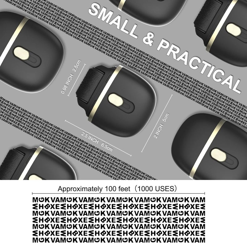 Lomil Identity Theft Protection Roller Stamps 2 Pack - Confidential Roller Stamp with 4 Refills - Wide Address Blocker Stamp for ID Blockout, Privacy & Security(Black+Green) - Image 3